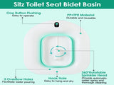 1400ML/47Oz Sitz Bath, Electric Sitz Bath for Hemorrhoids, Sitz Bath for Toilet Seat, Postpartum 11600012