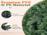 6FT Green Rotating Christmas Tree with 200 Warm White LED Lights, 8 Lighting Modes & Remote, 850 37715387