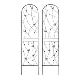 2 Pack Metal Garden Trellis 86.7" x 19.7" Rustproof Trellis for Climbing Plants Outdoor Flower W1586P268060