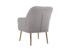 ZUN Modern Mid Century Chair Tufted Sherpa Armchair for Living Room Bedroom Office Easy Assemble W136158554