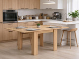 Square Extendable Dining Table for 46 People, Folding Table for Small Spaces, Adjustable 28"55" 72361871