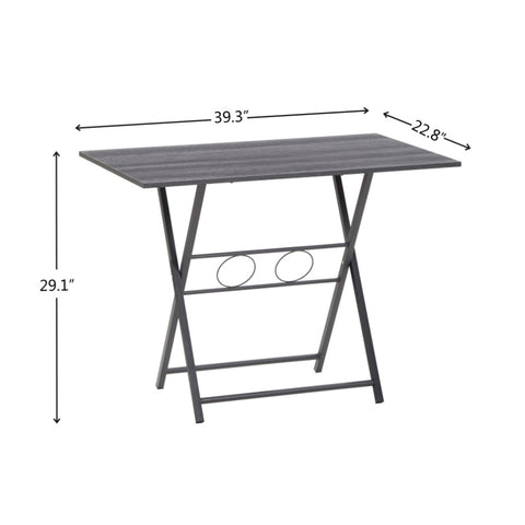 ZUN Small Foldable Desk Small Spaces, Living Room Multifunctional Computer Table Writing Workstation 41155660