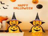 2Packs 3FT Halloween Collapsible Lighted Pumpkin Decoration, 176 LED Pop-Up Pumpkin Lamp with Cape, 70246841