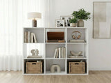 9 Cube Storage Organizer, Open Corner Bookshelf with Removable Back Panels for Living Room Be 30996872