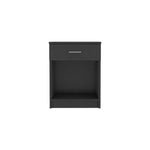 ZUN Eco Nightstand , End Table, Side Table Superior Top, One Drawer, Lower Shelf -Black B20091851