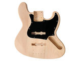 DIY 4 String Jazz Style Electric Bass Guitar Kits with Mahogany Body, Maple Neck and Accessories 06041043