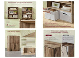 4-Tier Freestanding Bookcase with Open Shelving, Milk Mocha 50380631