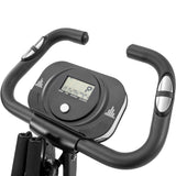 Folding Exercise Bike, Fitness Upright and Recumbent X-Bike with 10-Level Adjustable Resistance, Arm 62589639