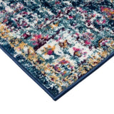Boho Medallion Woven Area Rug B03598009