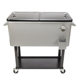 80QT Iron Spray Cooler with Shelf 38799184