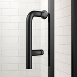 Pivot swing single glass panel door 30 in.W x 72 in.H,adjustable 29.5-31 inch frameless W2269P300583