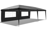 3 x 6m Four Windows Practical Waterproof Folding Tent Black 47181514