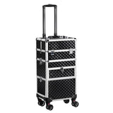 2-in-1 front drawer with slides, flat left drawer, removable universal wheels, aluminum, diamond 43275524