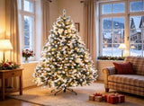 6ft Full Artificial Christmas Tree with Hinged Branches 87884223