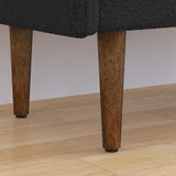 Teddy velvet storage stool, ,with storage space, suitable for apartments, living rooms and W487P205943