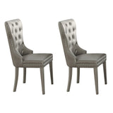 Champagne Tufted Side Chairs B062P186537