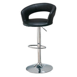 Black and Chrome Adjustable Bar Stool B062P145639