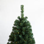 ZUN Pre-lit Christmas Tree 6ft Artificial Hinged Xmas Tree with Foldable Stand 88127281