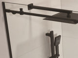 60" W x 76" H Sliding Frameless Shower Door in Matte Black with Clear Glass W2287P342057