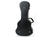 26" Tenor Python Pattern Leather Ukulele Case Black 14670546