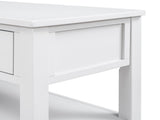 Retro Design Console Table with Two Open Shelves, Pine Solid Wood Frame and Legs for Living Room 32671692
