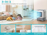 3 in 1 Portable Evaporative Cooler,Indoor,Outdoor,2353CFM Personal Air Cooler,7.9 Gal Large Water 95960706
