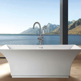 Freestanding Bathtub Faucet with Hand Shower W1533125097