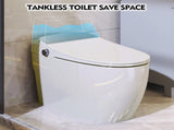 Heated Seat Smart Toilet, One Piece Toilet, Automatic Flush Tank Less Toilet without Bidet, with 05790649