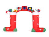 9ft 24W 11 LED Lights Christmas Sock Arch Holiday Arch Decoration 32628601