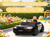 Black 12V Kids Electric Car Full Functions, Remote Control, Siren, Light, Music, Spring 71434748