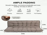 Outdoor Swing Cushions 55 Inch, Waterproof 4" Thick Porch Swing Cushion Replacement with Backrest 41738398