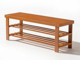 35.43"*11.02"*17.72" 3-Tier Bamboo Shoe Rack Walnut 28434386
