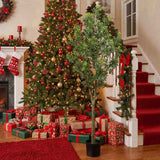 6FT Tall Artificial Plant Greenery Natural Artificial Tree Faux Potted Tree with Natural Look Leaves 39819826
