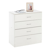 Modern Simple 4-Drawer Dresser White 52846176