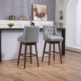 ZUN COOLMORE Bar Stools Set of 2 Counter Height Chairs with Footrest for Kitchen, Dining Room And 360 W395P164047