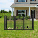 ZUN Dog Playpen 8 Panels 40" Height Heavy Duty Dog Fence Puppy Pen for Large Medium Small Dogs Indoor W368P233995