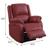 ZUN Red Pillow Top Arms Rocker Recliner B062P186515