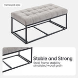 Storage Ottoman Bench, Foot Rest with Legs, 16 x 30 x 16.1 Inches, End of Bed Bench, Storage Chest, W2725P220185