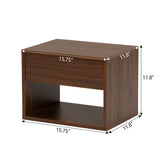 Wall mounted bedside table set of two - Walnut color W2181P160506