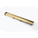 12 Inches Linear Shower Drain, Included Hair Strainer and Leveling Feet W928P199160