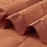 1 PCS Full/Queen Lightweight Down Alternative Blanket with Satin Trim Orange B035P319518