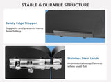 Adjustable Overbed Table with Wheels, Mobile Rolling Laptop Desk, Tilting Bedside Table for Laptop, 93475931