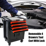 REMOVABLE 4 DRAWERS TOOL CART WITH LOCK W1102104710