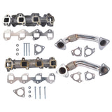 Set of 2 Manifolds with Up Pipes Left Right Fit for GM 6.6L Duramax Diesel 2001-2016 22725778
