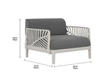Modular Patio Armchair, Grey B2783P583474