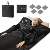 Infrared Sauna Blanket for Home Use with Armholes Wraps and Sauna Bag 37225164