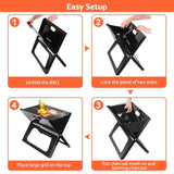 Portable BBQ Barbecue Grill Foldable Charcoal Grill Camping Garden Outdoor Travel 71831036