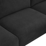 ZUN [New] 103.5*59" Modern L-shaped Sectional Sofa, 4-seat Velvet Fabric Couch Set with 03006410