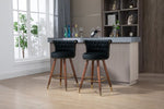 ZUN COOLMORE Swivel Bar Stools with Backrest Footrest ,with a fixed height of 360 degrees W153968284