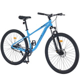 ZUN 29 Inch Wheels Single Speed Mountain Bike, for Men Women Boys and Girls, Front Suspension, Steel W1019P225378